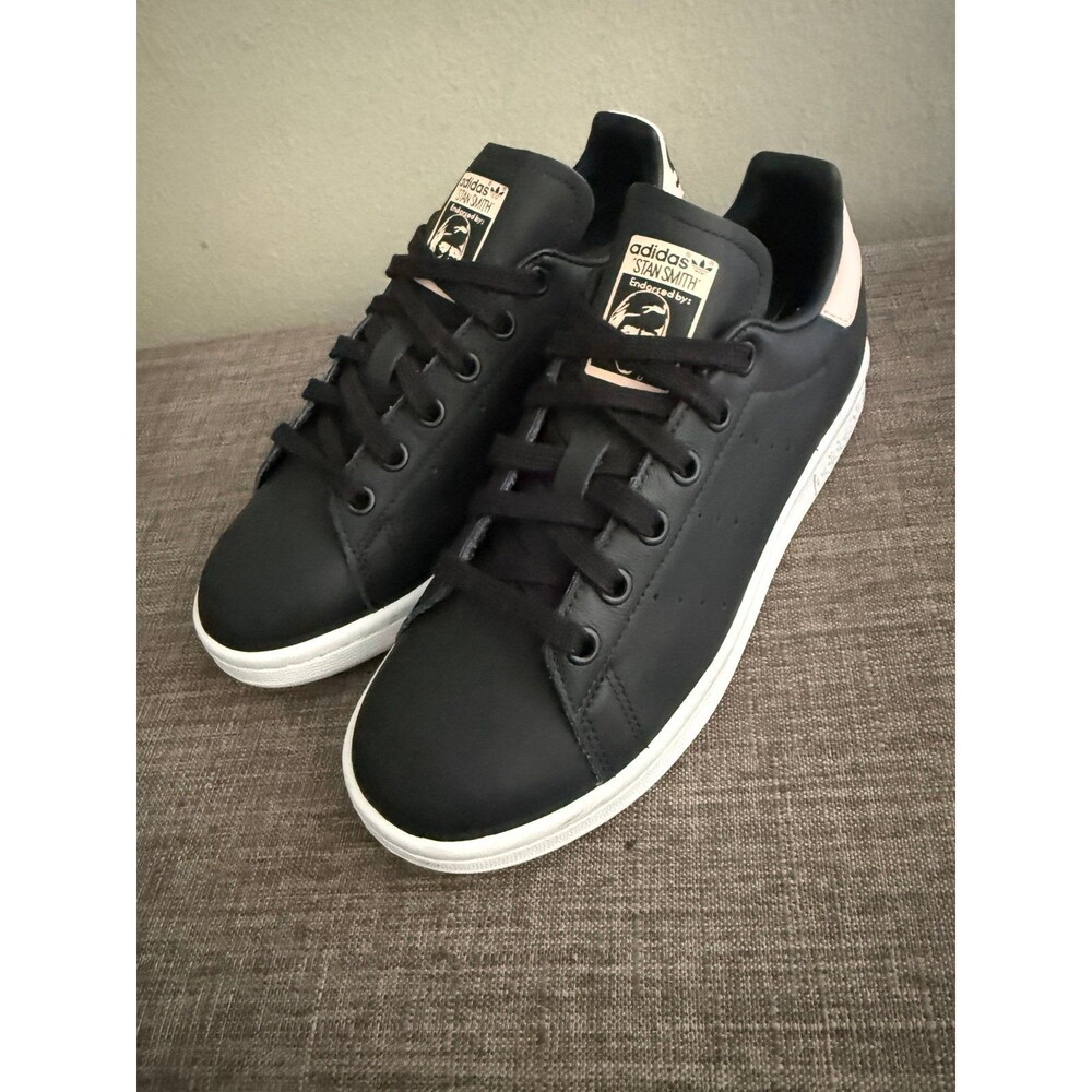 Women’s Adidas Stan Smith 'Icey Pink'  Black /Pink Sneakers Size 6